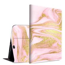 Apple iPad Pro 11 "funda 2018, Lightweig PU cuero Folio cubierta soporte ajustable Auto Wake/Sleep Smart Protector-mármol oro rosa 2024 - compra barato