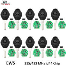 10pcs/lot, EWS 3 Buttons Smart Remote Key For BMW 3 5 7 SERIES E38 E39 E46 315MHZ/433MHZ With ID44 (PCF7935) Chip HU58 Blade 2024 - buy cheap