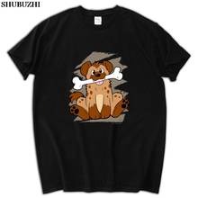 Забавная Мужская футболка Hyena Dog с костями, Мужская футболка с коротким рукавом, мужские летние футболки, мужская модная брендовая футболка размера плюс 4XL 5XL 2024 - купить недорого