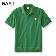 2019 мужские поло с вышивкой, ирландский флаг, Ирландский Триколор, для мужчин и женщин, Повседневная Хлопковая мужская женская рубашка-поло 2024 - купить недорого