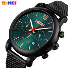 SKMEI Men's Watch Full Steel Waterproof Quartz Wristwatch Luxury Military Sports Stopwatch Luminous Pointer Clock Montre Homme 2024 - buy cheap