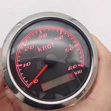 12V/24V Car Speedometer 60 Knot Speedometer Gauge For Car Boat Yacht Marine 85mm Stainless Steel Speed Meter With Red Backlight 2024 - buy cheap