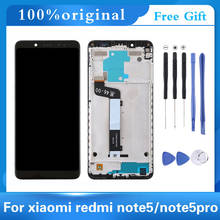 For Xiaomi Redmi Note 5 Pro LCD Display Frame For Xiaomi Redmi Note 5 LCD Display Digitizer Sensor Glass Lens Assembly 2024 - buy cheap