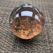 Pedra preciosa natural vermelho fantasma esfera esfera cristal pedras de cura para decoração de casa 2024 - compre barato