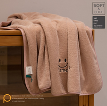 Toalha de banho coral, toalha absorvente e de secagem rápida, para banho macio, para uso doméstico, bordado, 70x cm 2024 - compre barato