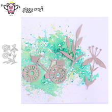 Piggy Craft metal cutting dies cut die mold Bicycle flowers leaves Scrapbook paper craft knife mould blade punch stencils dies 2024 - buy cheap