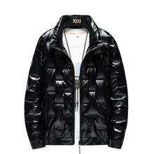 Winter Warm Men Shiny Down Jacket Quality Jacket Men Thick Collar Warm Bomber Parka Waterproof Windproof Cotton Coat Parkas 2024 - buy cheap