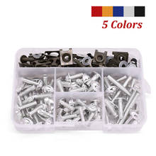 Kit de tornillos de carenado Universal para motocicleta Yamaha, Kit de tuercas de Clips de sujeción, para Yamaha YZ 80 85 175 250F 450F 250X 250FX 450FX, 125 Uds. 2024 - compra barato