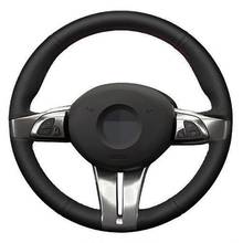 Car Steering Wheel Cover Hand-stitched Black Artificial Leather For BMW Z4 E85 2003-2006 2024 - buy cheap