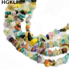 Natural Mixed Crystal Turquoises Rainbow stone Irregular Gravel beads Chips Beads For Jewelry Making bracelet Necklace DIY 84cm 2024 - buy cheap