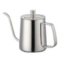 Pote de café de aço inoxidável anti-aderente 600ml, chaleira com tampa para cozinha, materiais para suco, leite e chá 2024 - compre barato