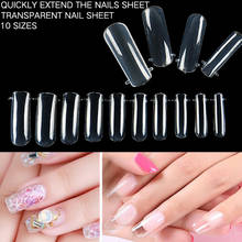 100pcs Clear Nail Tips For Extension DIY Tool Polish Gel False Fake Nails Full Cover Quick Building Mold Tips Nail Forms 2024 - buy cheap