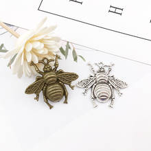 10Pcs Big Bee Charms Pendants 37mm x 39mm DIY Jewelry Making Alloy Findings Accessory For Necklaces Earrings 2024 - buy cheap
