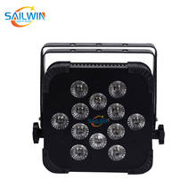 25 DEGREE-12x18W 6IN1 RGBAW UV DMX512 Built in Wireless IRC LED Flat Par Can Wifi Stage Light 2024 - buy cheap