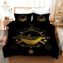 Luxury Bedding Set 3D Black Gold Scorpion King Queen Meteor Scorpio Duvet Cover Constellation Bed Sets Boho Bedclothes 2024 - buy cheap