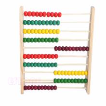 Abacus de madera de 10 cuentas para niños, aprendizaje de matemáticas de enseñanza de juguete, números de conteo coloridos, venta al por mayor 2024 - compra barato