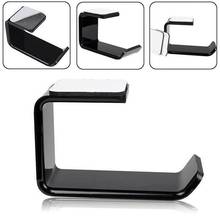 1PC Sticker Acrylic Headphone Bracket Hanger Under Desk Wall Mounted Headset Holder Hook Earphone Sticky Display Stand Black New 2024 - buy cheap