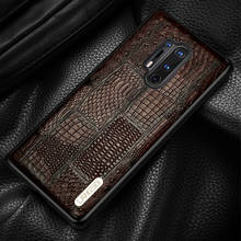 Luxury phone case for oneplus 8pro 7 T 8 PRO 6t 5t Genuine Leather back cover for one plus 8 pro 7t 6 5 t summer shockproof case 2024 - buy cheap