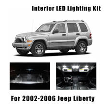 Luz LED Canbus blanca para techo de coche, lámpara de matrícula para puerta de maletero de Jeep Liberty, 11 bombillas, 2002-2004 2005 2006 2024 - compra barato