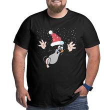 Camiseta de lunares para hombre, prenda de vestir, de talla grande, 4XL, 5XL, 6XL, Merry Christmas 2024 - compra barato