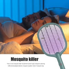 2 in 1 Electric Insect Racket Swatter USB Rechargeable Led Light Mosquito Killer Racket Portable Mosquitos Killer Pest Control 2024 - buy cheap