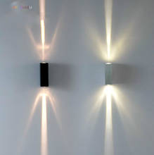 Алюминиевые настенные светильники 6 Вт, водонепроницаемые наружные Настенные светильники для патио, крыльца, сада, настенные светильники 2024 - купить недорого