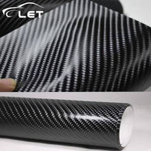 Черный 4D виниловая автомобильная пленка из углеродного волокна, наклейка, водонепроницаемый DIY Автомобильный Стайлинг для дома и улицы, аксессуары 2024 - купить недорого