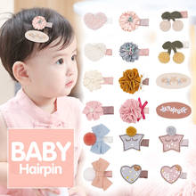 Baby Hair Clips Handmade Felt Cloth Children Flower Hairpin Cute School Girls Barrette Infant Side Clip Korean Style Hairgirps 2024 - buy cheap