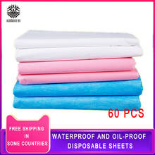 Water Oil Proof 60 Pcs Spa Bed Sheets Disposable Massage Table Sheet Waterproof Bed Cover Non-woven Fabric 170x75/80/90/100CM 2024 - buy cheap