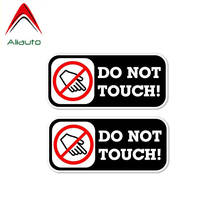Aliauto 2 X Warning Car Sticker Do Not Touch Decal Accessories PVC for Opel Seat Vw Nissan Suzuki Peugeot Skoda Volvo,10cm*4cm 2024 - buy cheap