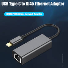 Adaptador usb tipo c 3.0 para rj45, adaptador de alta velocidade lan para macbook pro samsung cabo de internet com fio gigabit mbps 1000mbps 2024 - compre barato