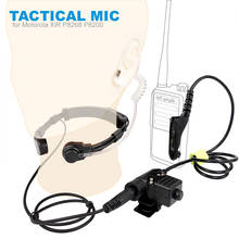 Tactical Heavy Duty Headset Neck Throat Mic U94 PTT for Motorola MTP850S XIR P8268 P8200 APX4000 APX2000 DP4800 Walkie Talkie 2024 - buy cheap