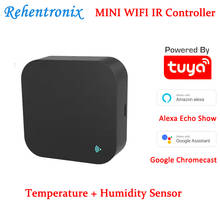 Sensor de temperatura y humedad para el hogar, dispositivo inteligente Universal con Wifi, IR, Control remoto, compatible con Alexa y Google Voice 2024 - compra barato