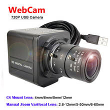 1280*720 HD USB Webcam 5-50mm 2.8-12mm 6-60mm Varifocal Lens UVC Plug Play PC Computer USB Camera For Video Capture 2024 - купить недорого