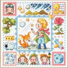 TOP Cross stitch kits  Lovely Counted Cross Stitch Kit The Little Prince Boy and Fox Fairytale Fairy Tale Fairyland SO 2024 - buy cheap