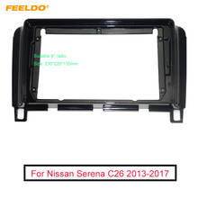 FEELDO-Adaptador de marco de Fascia para coche, pantalla grande de 9 ", 2Din, para Nissan Serena C26, Kit de marco de Panel de ajuste 2024 - compra barato