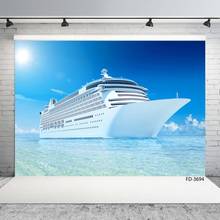 Wedding Baby Child Photography Ocean Cruise Ship Sea Surface Cloud Blue Sky Sun Scenery Backdrops Photo Studio Background Props 2024 - buy cheap