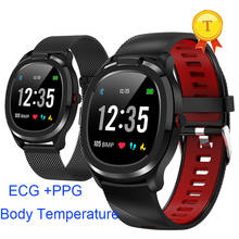 Melhor venda ecg ppg relógio inteligente homem mulher crianças idosos medição de temperatura do corpo banda inteligente monitor pressão arterial 2024 - compre barato