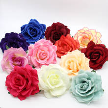 30pcs 10cm Artifical Silk Rose Flower Heads Fake Fabric Peony Road Lead Flowers DIY Corsage Garland Party Wedding Decoration 2024 - buy cheap