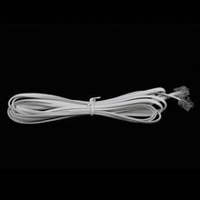 3Meters RJ11 To RJ11 Cable  6Pin ADSL Router Modem Phone 6p2c White 2024 - buy cheap