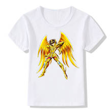 Camiseta de personajes de Saint Seiya para niños y niñas, camisa de Manga de Anime, Tops para niños, ropa de bebé, ooo422 2024 - compra barato