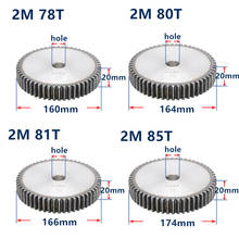 1pc 2mod 78t 80t 81t 85t 90t 93t 94t 95t 96t 100t 105t-127t 45 # aço metal spur engrenagem 2 módulo moter roda 110 dentes com dentes 2024 - compre barato