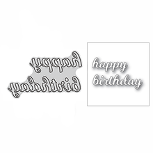 New Cute Happy Birthday DIY Word Craft Mold 2021 Metal Cutting Dies for Scrapbooking and Card Making Decor Embossing No Stamps 2024 - buy cheap