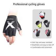 Cycling Anti-slip Anti-sweat Men Women Half Finger Gloves Breathable Anti-shock Sports Gloves Bike Bicycle Motorcycle Glove 2024 - buy cheap