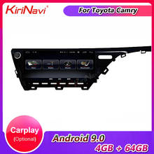 Kirinavi-central multimídia automotiva para toyota camry 12.3 com tela touch de 9.0 ", android, dvd player, rádio automotivo, gps, navegação 4g 2024 - compre barato