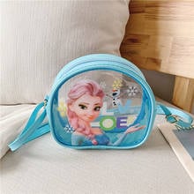 Disney children Transparent messenger bag Frozen Elsa shoulder bag girl handbag shopping bag girl handbag 2024 - buy cheap