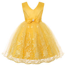 Meninas vestido de verão rendas elegent princesa vestido crianças vestidos para o bebê meninas festa aniversário vestido bola crianças roupas 2024 - compre barato
