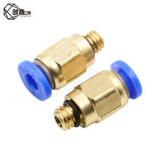 Conector de Ajuste Recto neumático PC4-M6 para tubos OD de 4mm, M6 de 6mm, Reprap, impresoras 3D 2024 - compra barato