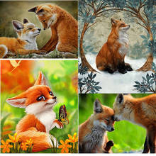 Wild Fox DIY 5D Diamond Painting Full Round/Square Rhinestone Mosaic Diamante Embroidery Cross Stitch Wall Art Home Best Gift 2024 - buy cheap