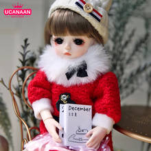 UCanaan BJD Doll 1/6 Ball Jointed Dolls Girls Xmas Toys With Outfits Clothes Wig Shoes Makeup Children New Years Christmas Gifts 2024 - buy cheap
